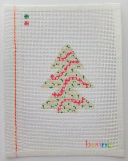 DIGITAL-Christmas Tree Snack Cake Needlepoint Pattern